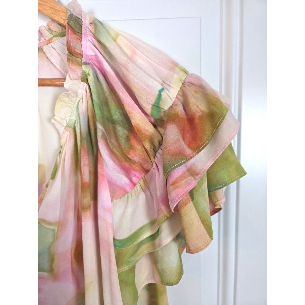 Rose & Olive Plus Size Short Sleeve Top Size 2X - Picture 3 of 5